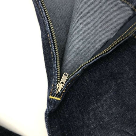 Ann Taylor LOFT Women's Modern Crop Jeans Size 2 Dark Wash Stretch Leg Zip NWOT - Picture 2 of 7